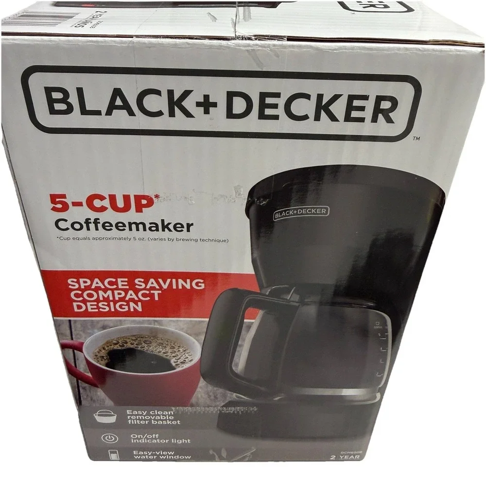 BLACK+DECKER 5-Cup‎ Coffeemaker Black DCM600B
